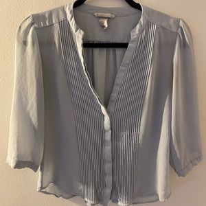 Baby blue H&M blouse